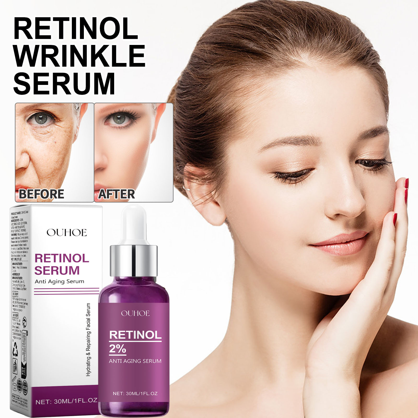 The Ordinary Serum Hyaluronic Acid - Retinol Remove Wrinkle Face Serum Lift