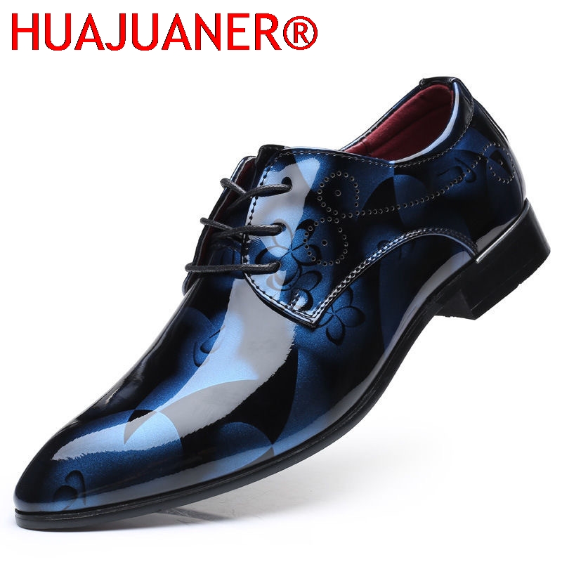 Men'S Grooming Oxford - Office Men Dress Shoes Floral Pattern