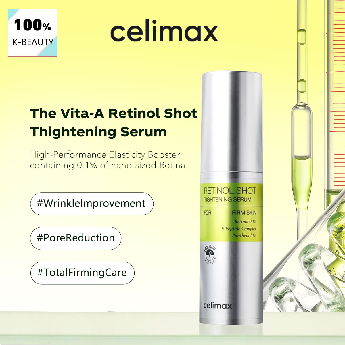 The Ordinary Serum Hyaluronic Acid - Celimax THE VITA-A RETINOL SHOT THIGHTENING