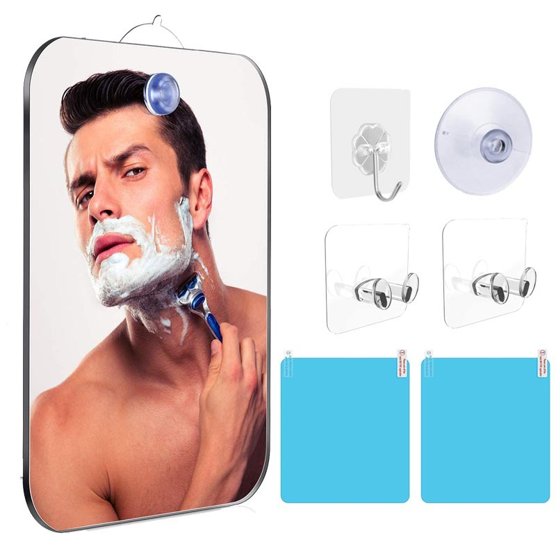 Men'S Grooming Mirror - 1PCS Acrylic Shower Mirror with Reusable