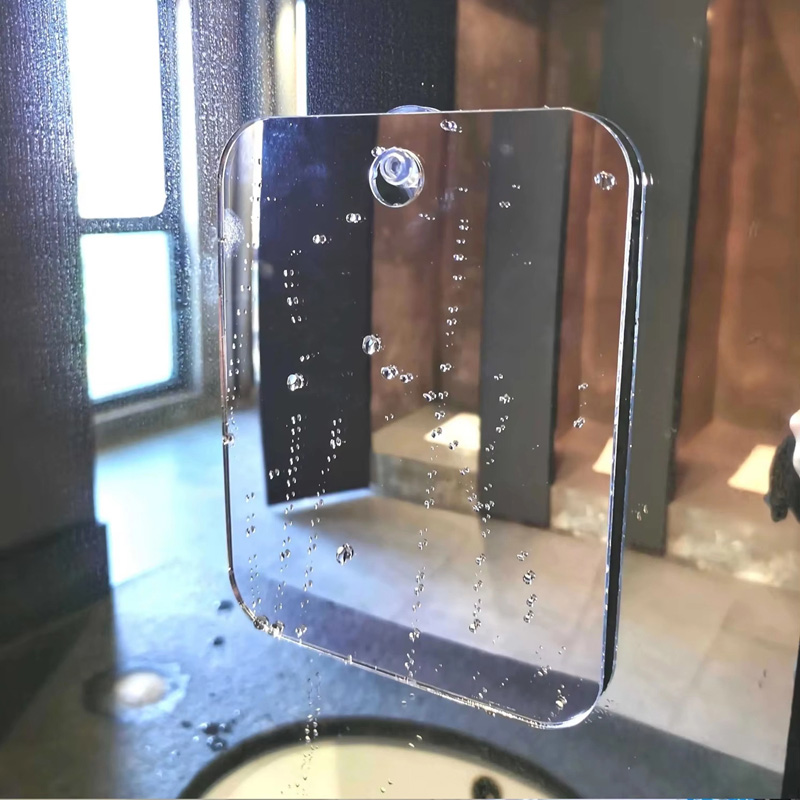 Men'S Grooming Mirror - Acrylic Shower Mirror with Reusable Suction