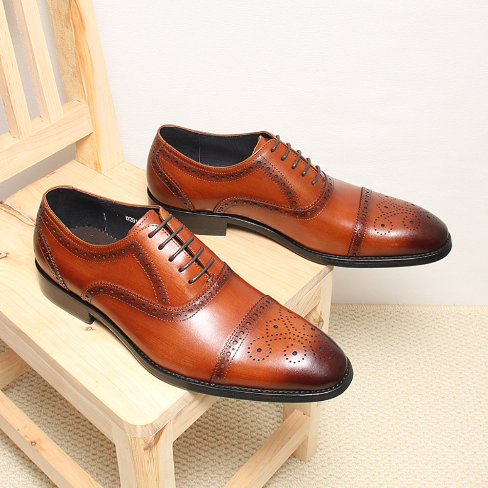 Handmade Full Grain Leather Br - Men'S Grooming Oxford 评论和价格