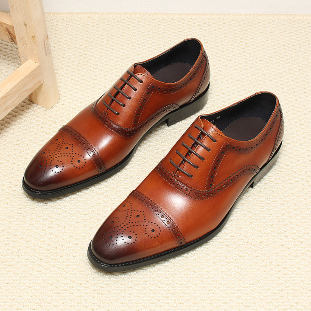 Handmade Full Grain Leather Br - Men'S Grooming Oxford 评论和价格