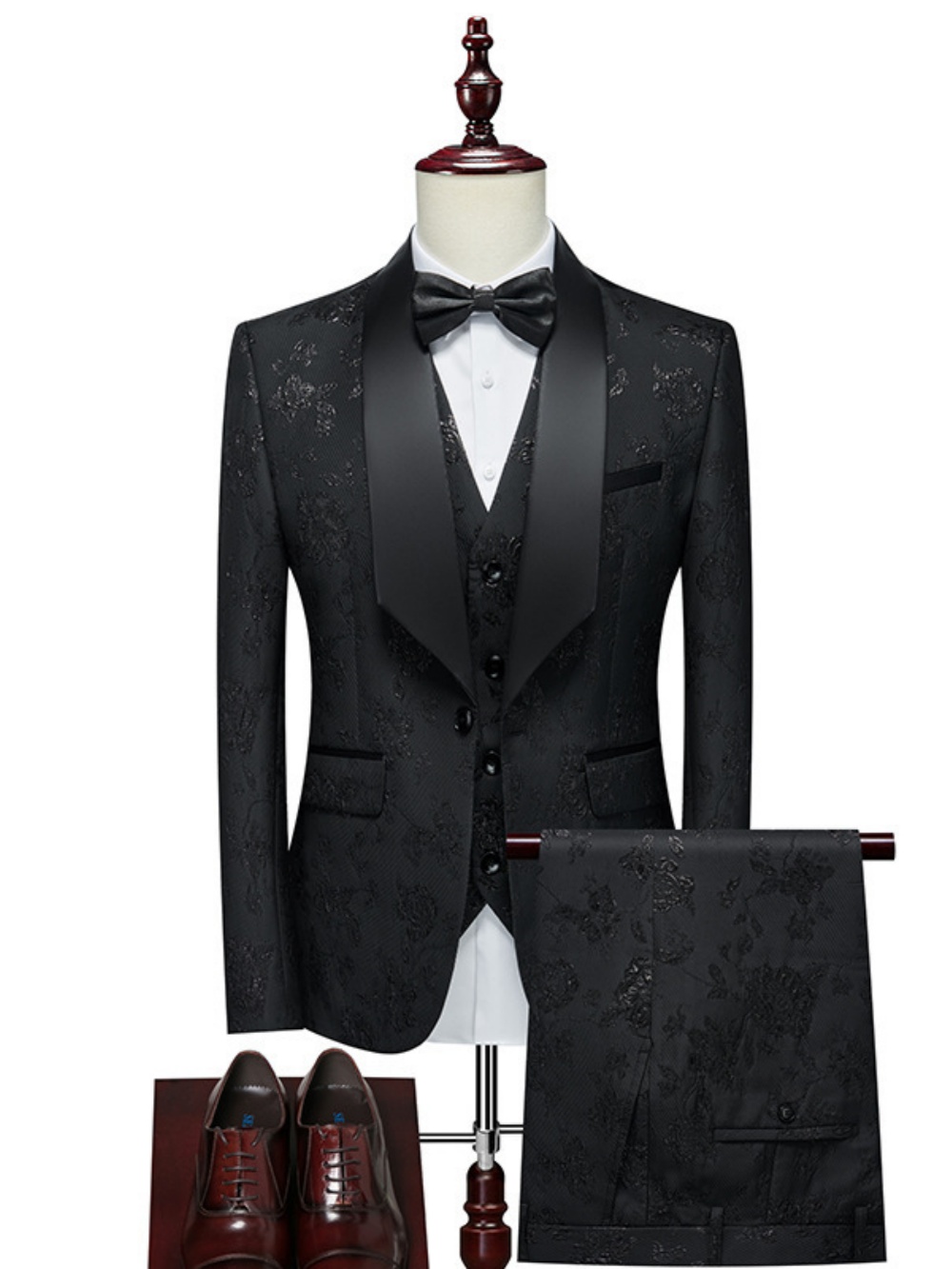 Luxurious Patterned Suit Set 3 - Mens Grooming On Sale 评论和价格