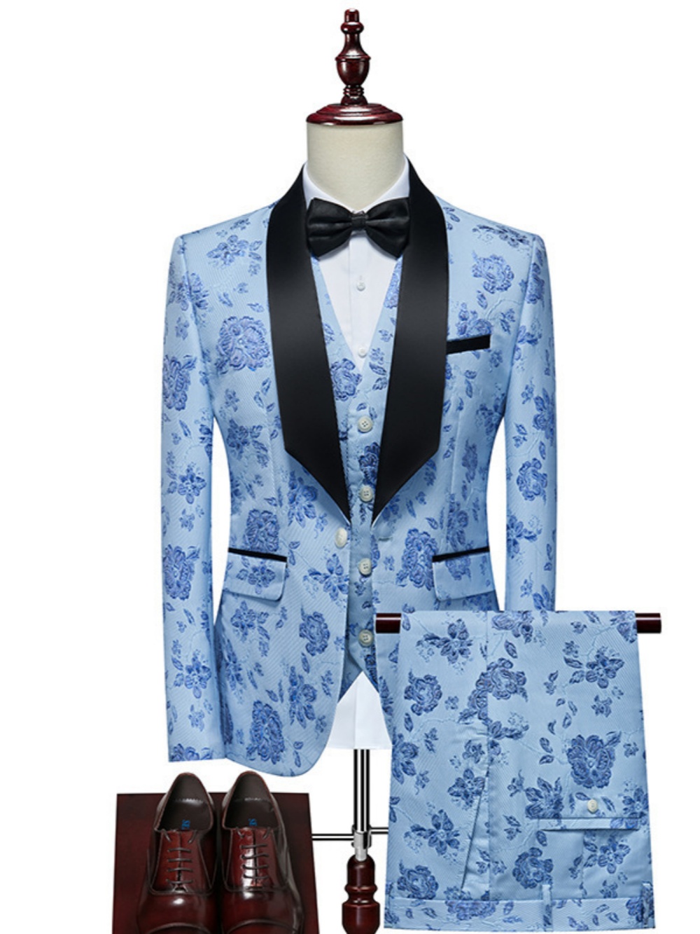 Luxurious Patterned Suit Set 3 - Mens Grooming On Sale 评论和价格