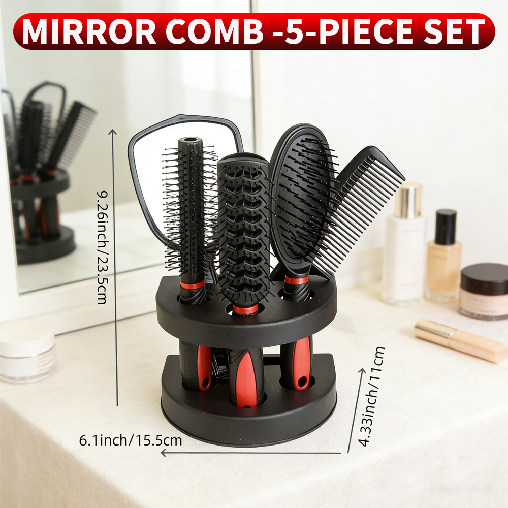 5-in-1 Mirror & Comb Set with  - Men'S Grooming Mirror 评论和价格