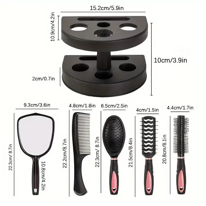5-in-1 Mirror & Comb Set with  - Men'S Grooming Mirror 评论和价格