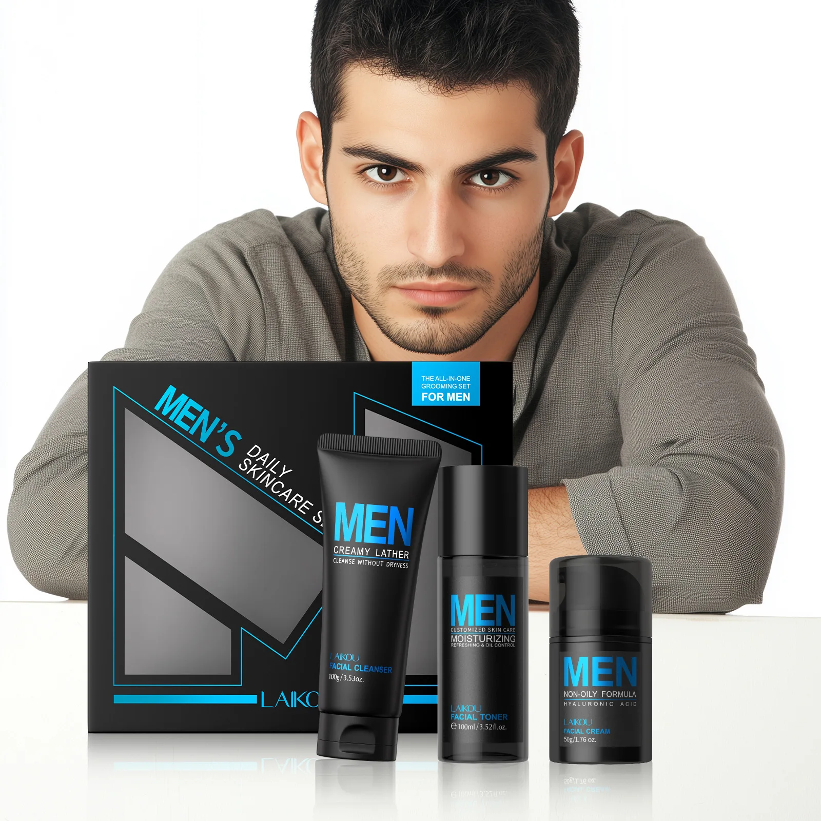 Mens 3 In 1 Grooming Set Clean - Men'S Grooming Cream 评论和价格