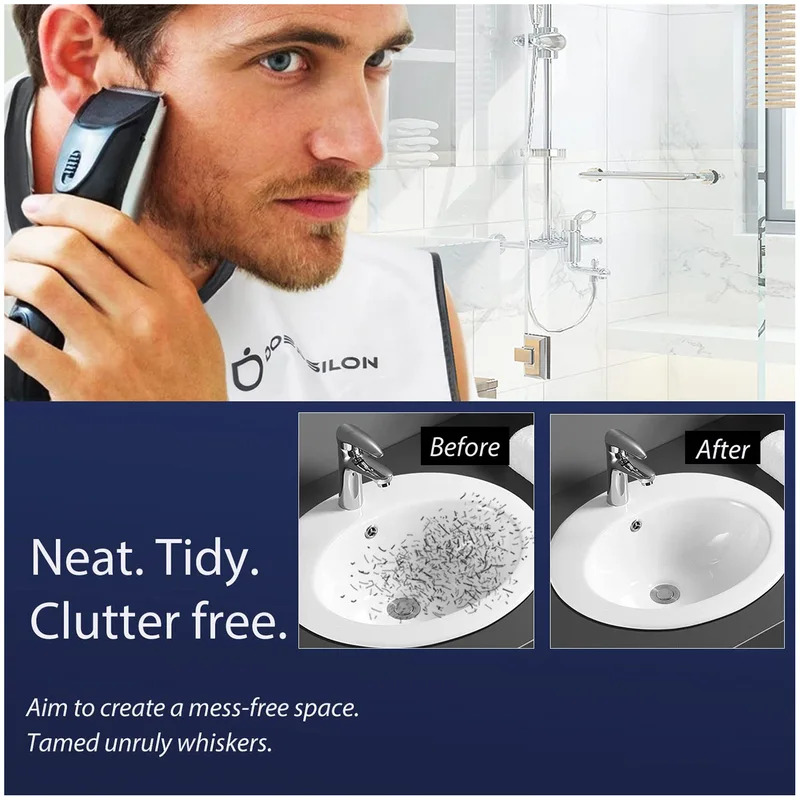 1pc Men Beard Shaving Apron Tr - Men'S Grooming Mirror 评论和价格
