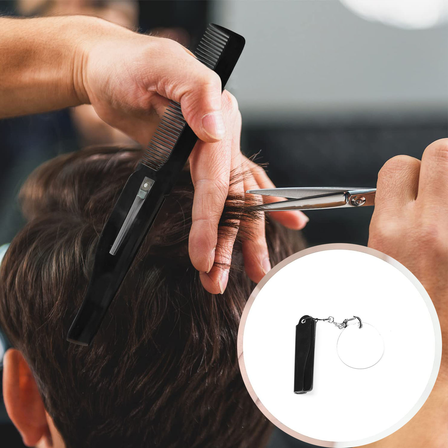 Portable Folding Beard Comb fo - Men'S Grooming Mirror 评论和价格