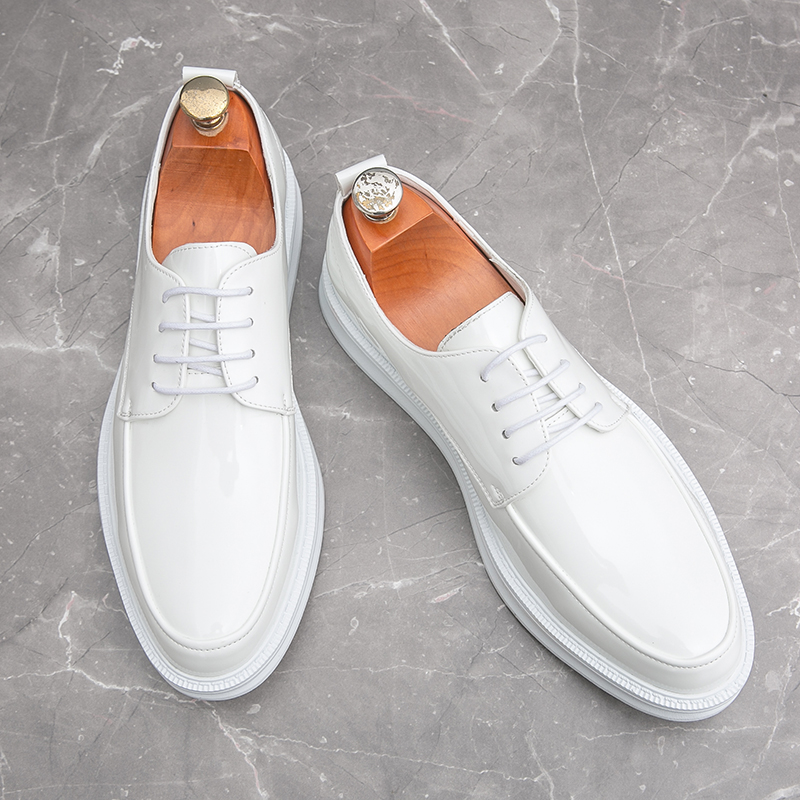 White Classic Office Men Shoes - Men'S Grooming Oxford 评论和价格
