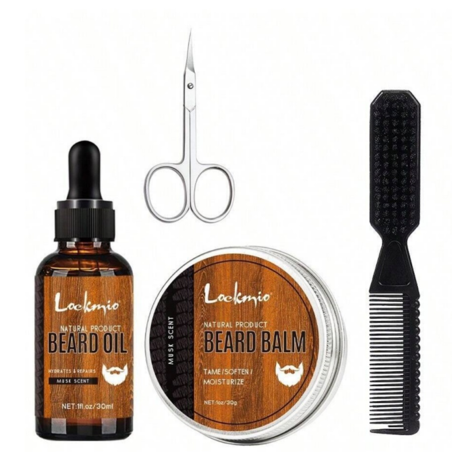 Men Beard Balm Kit Whisker Moi - Men'S Grooming Cream 评论和价格