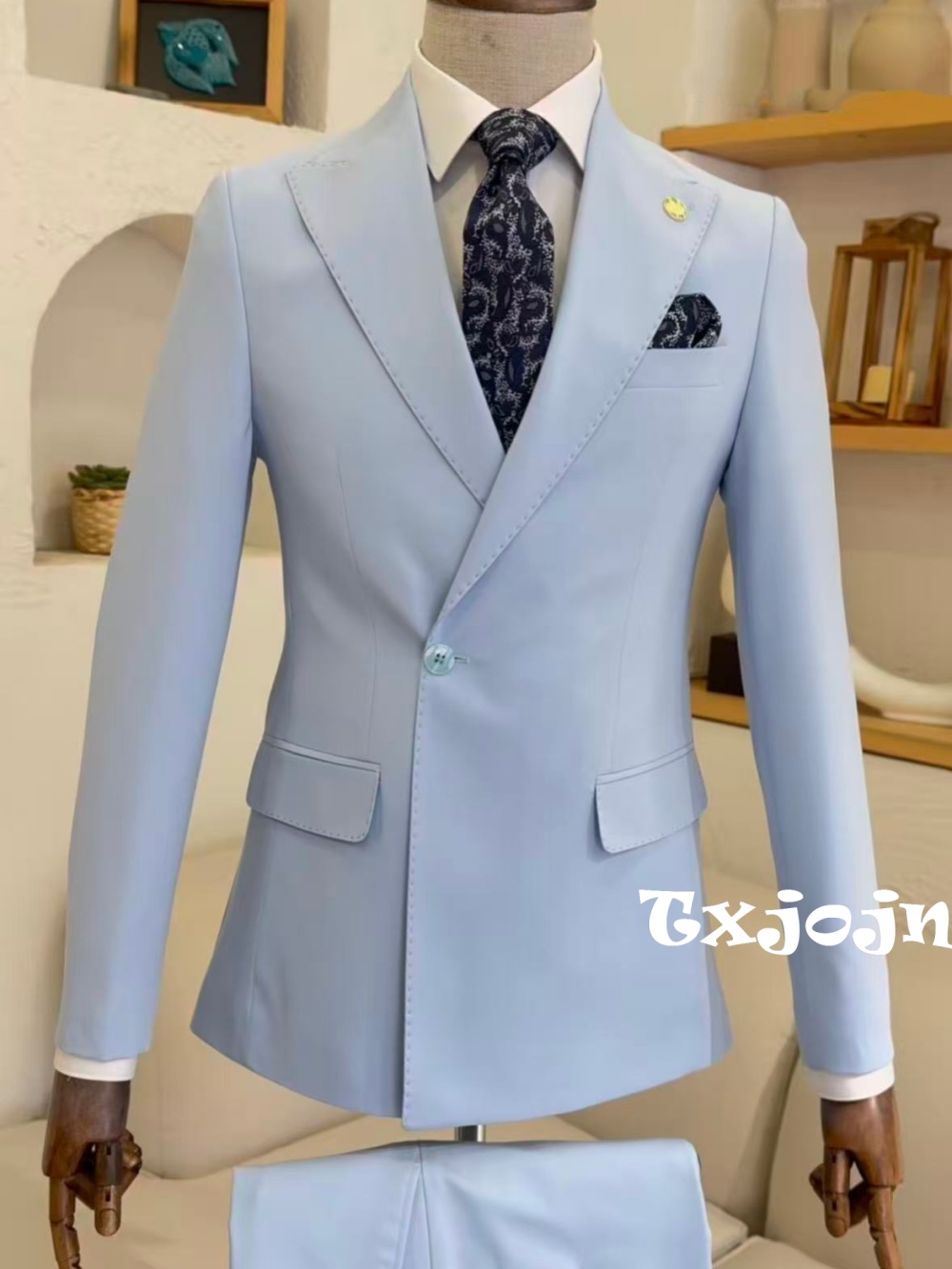 New One Button Men's Suit Set  - Mens Grooming On Sale 评论和价格
