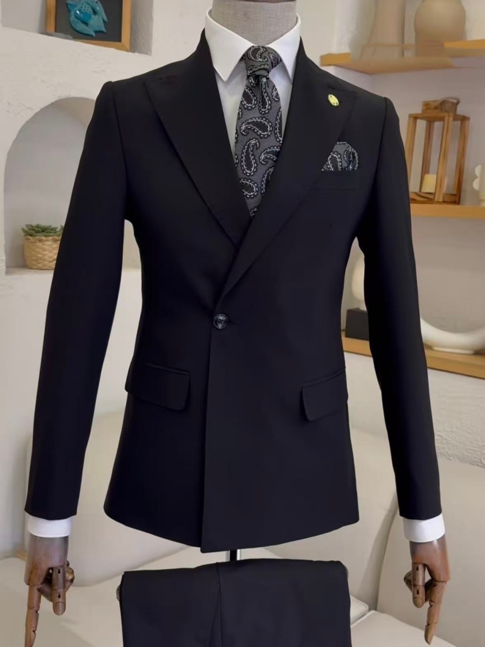 New One Button Men's Suit Set  - Mens Grooming On Sale 评论和价格