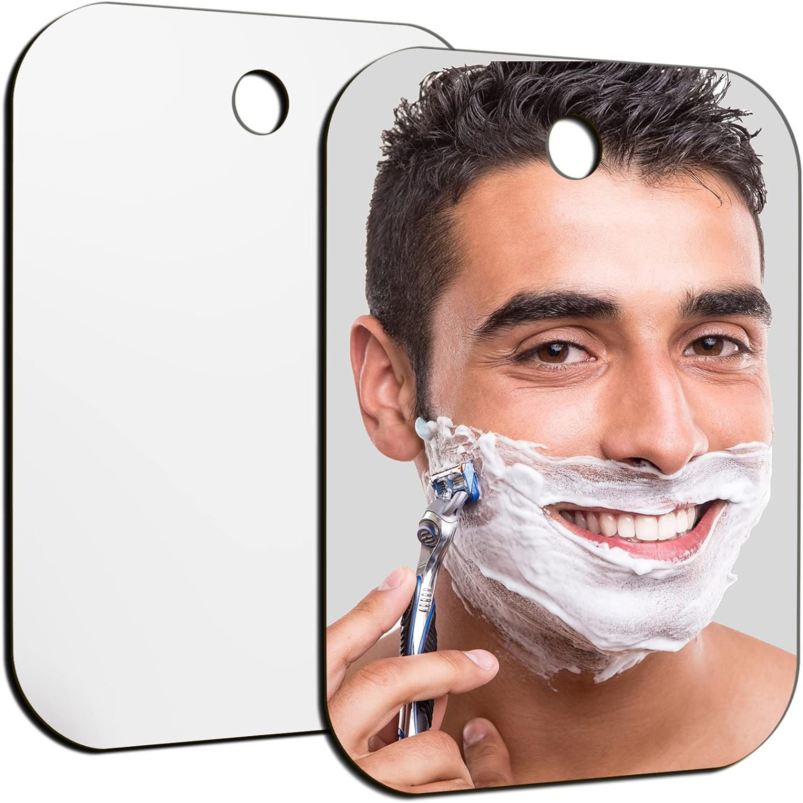 1PCS Acrylic Shower Mirror wit - Men'S Grooming Mirror 评论和价格