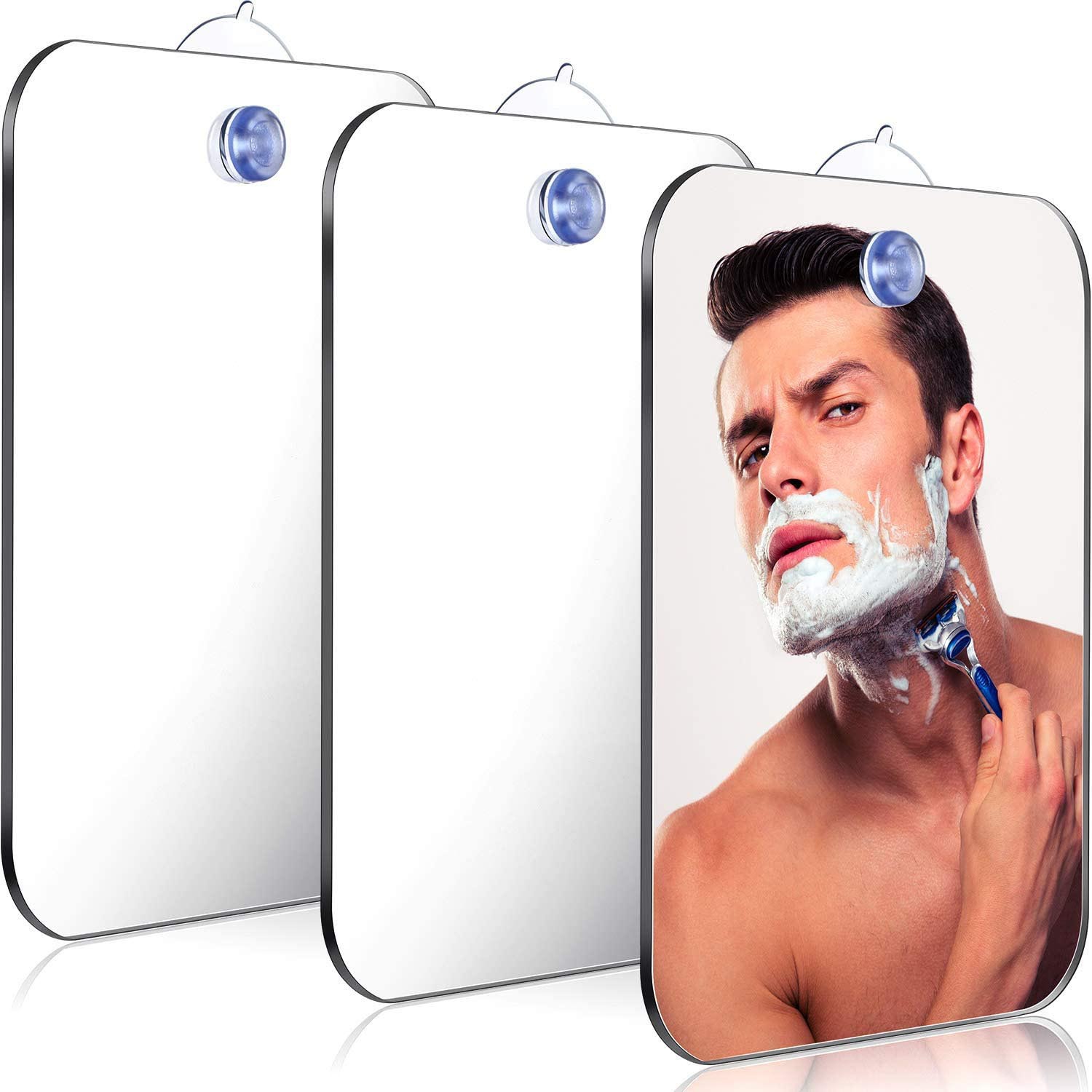 1PCS Acrylic Shower Mirror wit - Men'S Grooming Mirror 评论和价格