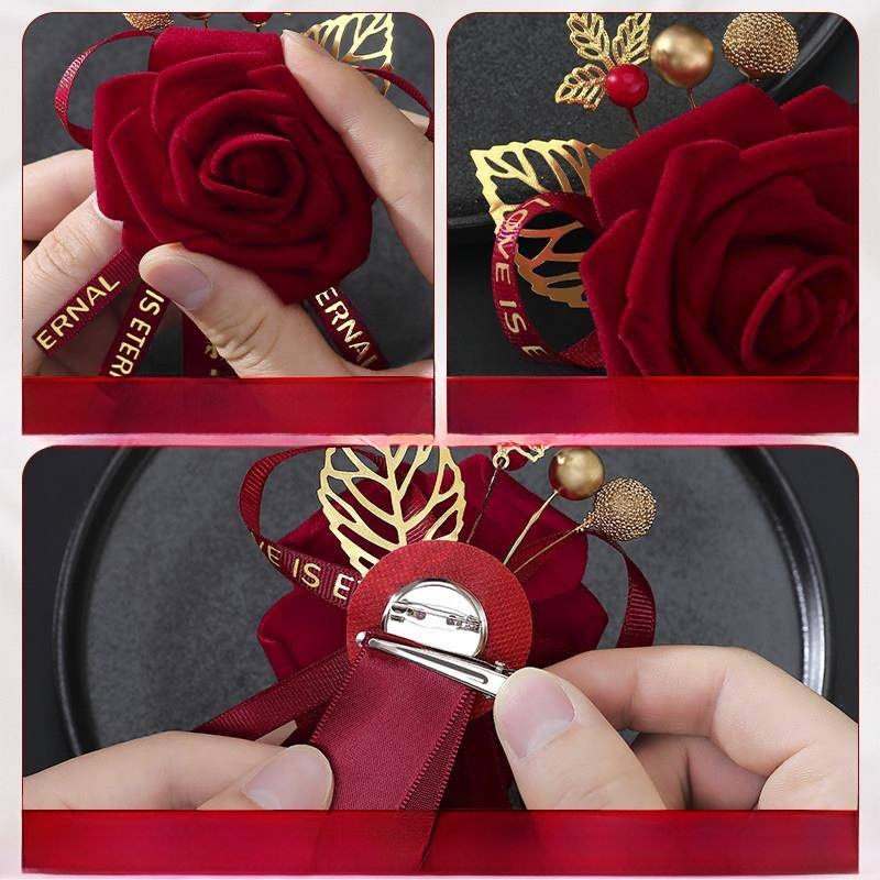 Wedding Chest Flower Full Set  - Men'S Grooming Set 评论和价格
