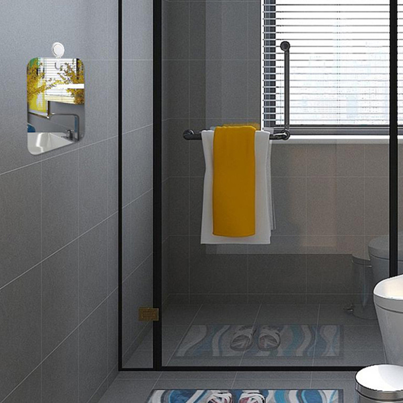 Acrylic Shower Mirror with Reu - Men'S Grooming Mirror 评论和价格